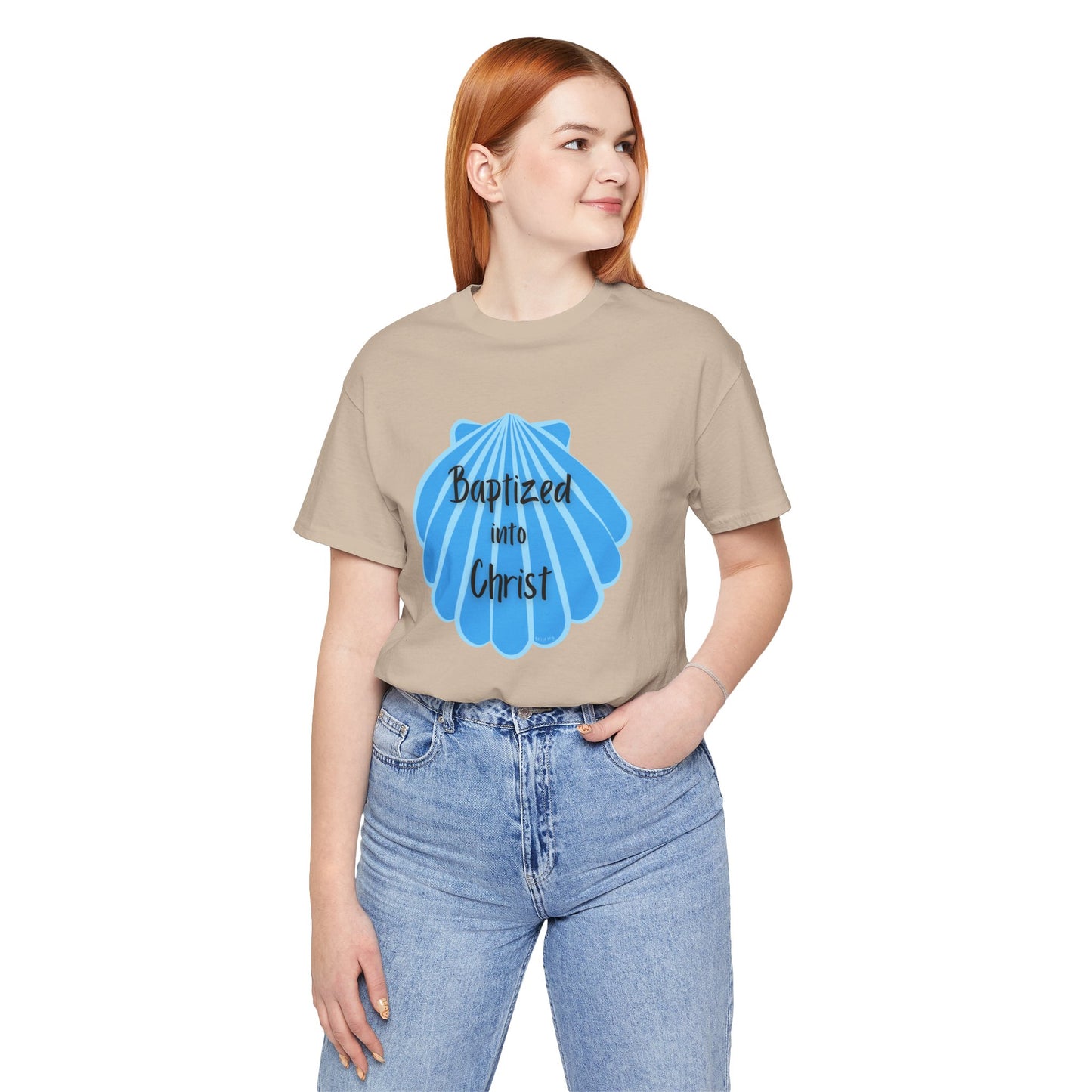 "Baptized into Christ" Unisex Jersey Short Sleeve Tee