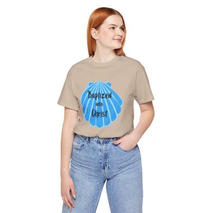 "Baptized into Christ" Unisex Jersey Short Sleeve Tee