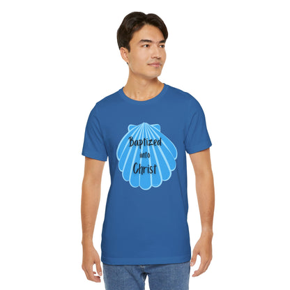 "Baptized into Christ" Unisex Jersey Short Sleeve Tee