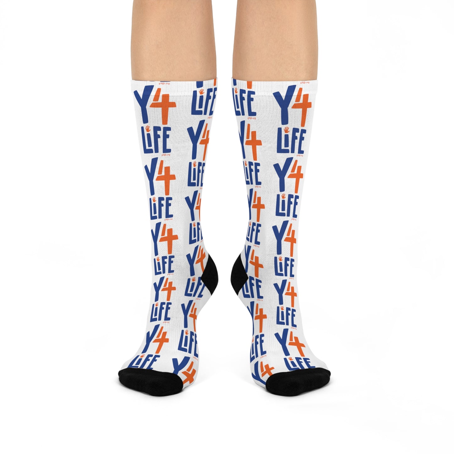 Y4Life Logo | Cushioned Crew Socks