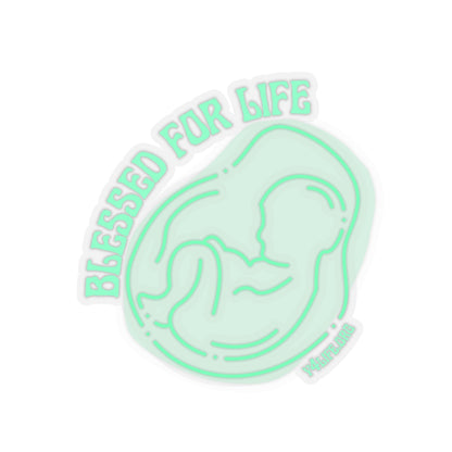 Blessed For Life Mint Kiss-Cut Sticker