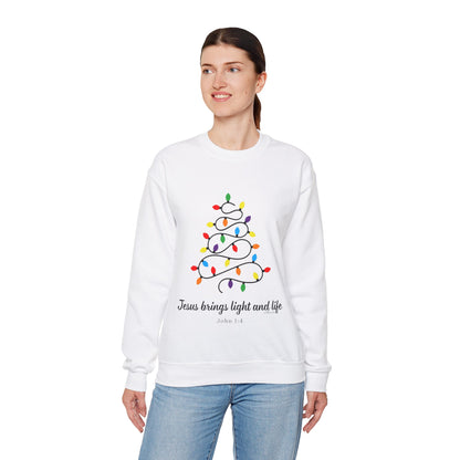 Jesus Brings Life and Light Crewneck Sweatshirt