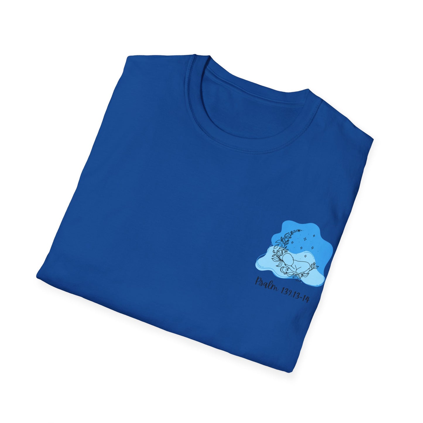 Psalm 139 Blue Unisex Softstyle T-Shirt