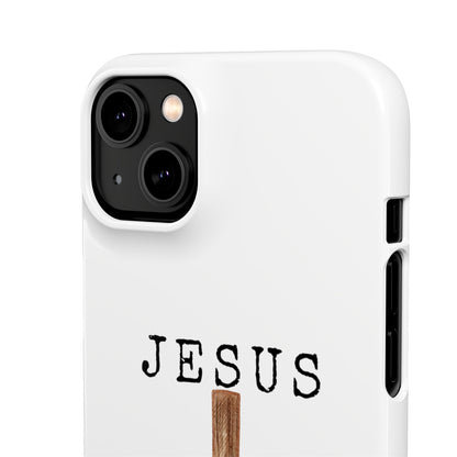 Jesus Saved Me Snap Cases