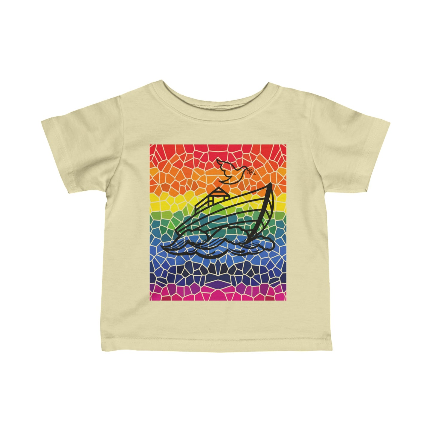 Noah's Ark Stained Glass Infant Fine Jersey Tee