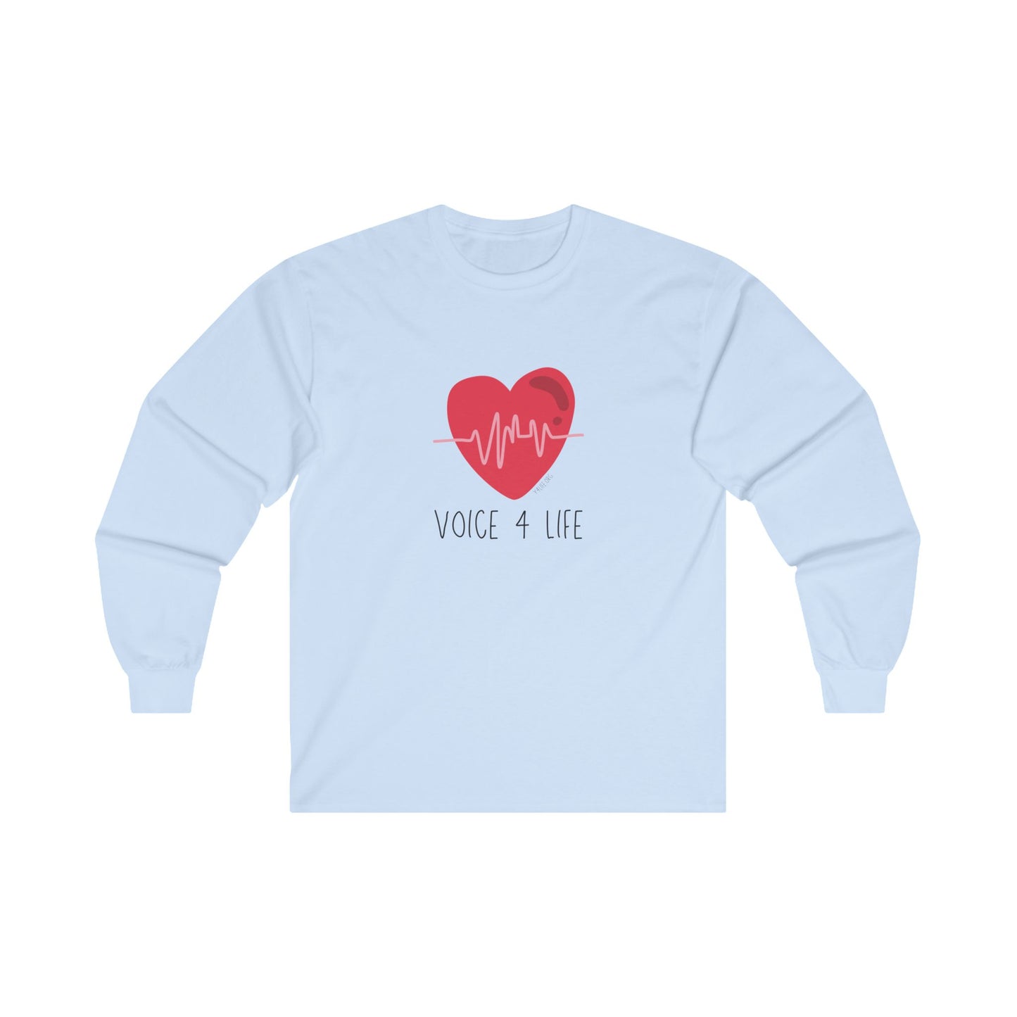 Voice 4 Life (Heartbeat) Long Sleeve Tee