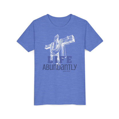Life Abundantly Monochrome Youth Short Sleeve Tee