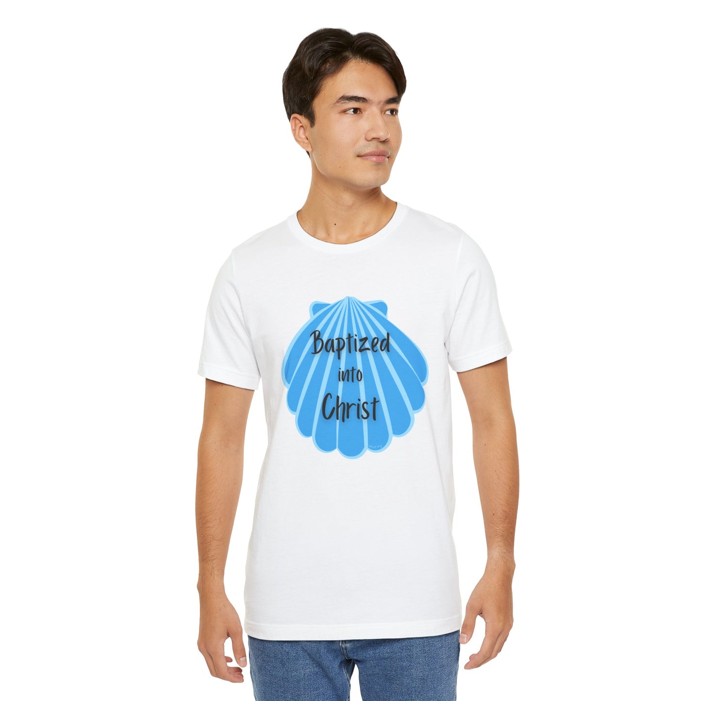 "Baptized into Christ" Unisex Jersey Short Sleeve Tee