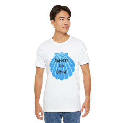 "Baptized into Christ" Unisex Jersey Short Sleeve Tee