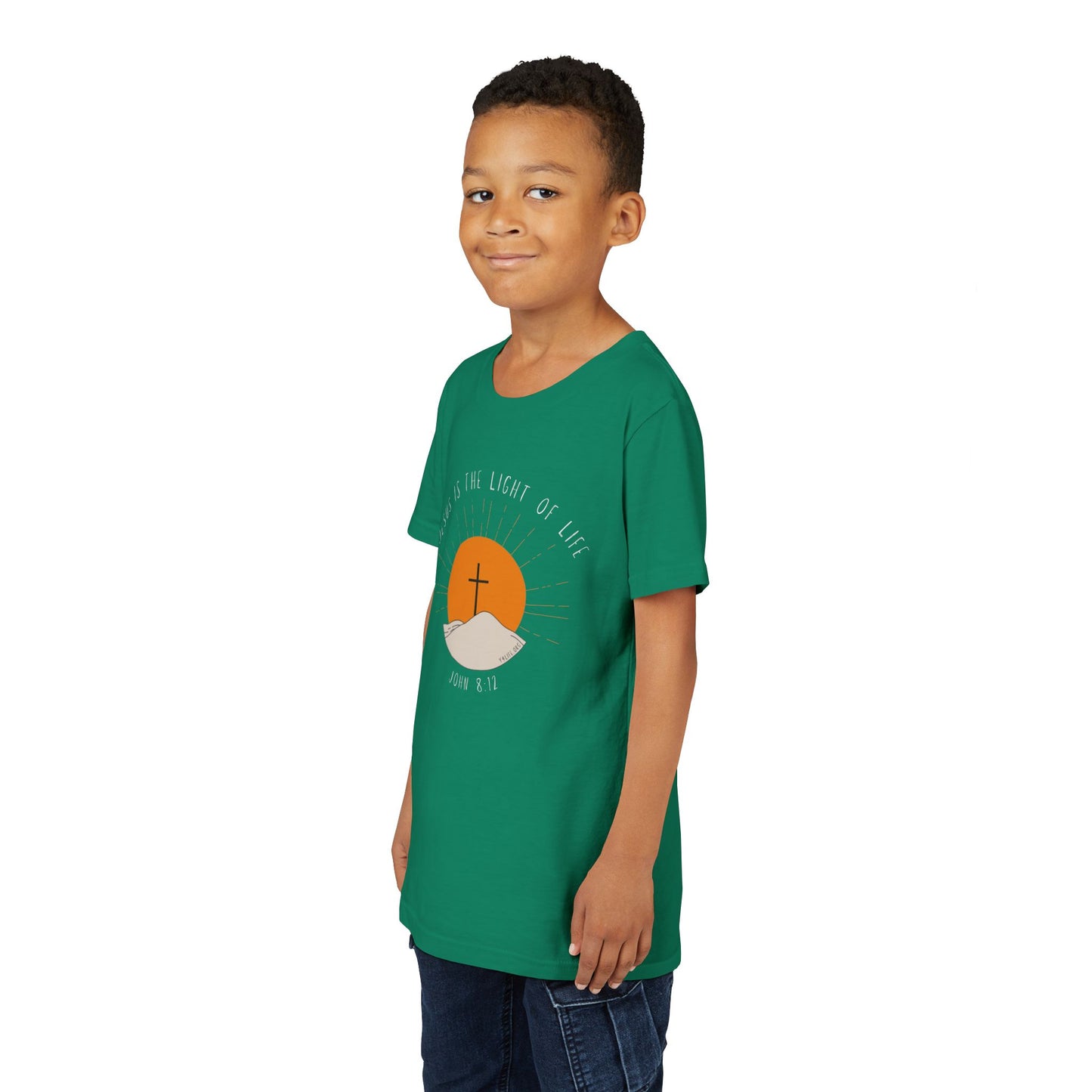 John 8:12 Youth Short Sleeve Tee