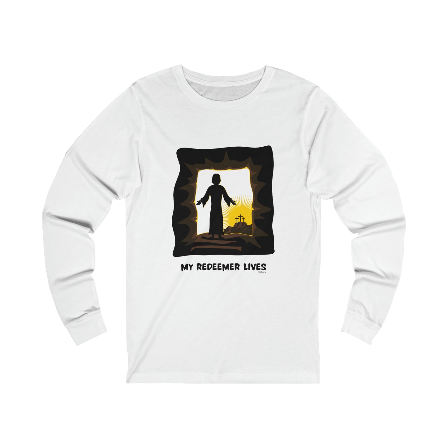 My Redeemer Lives Unisex Jersey Long Sleeve Tee