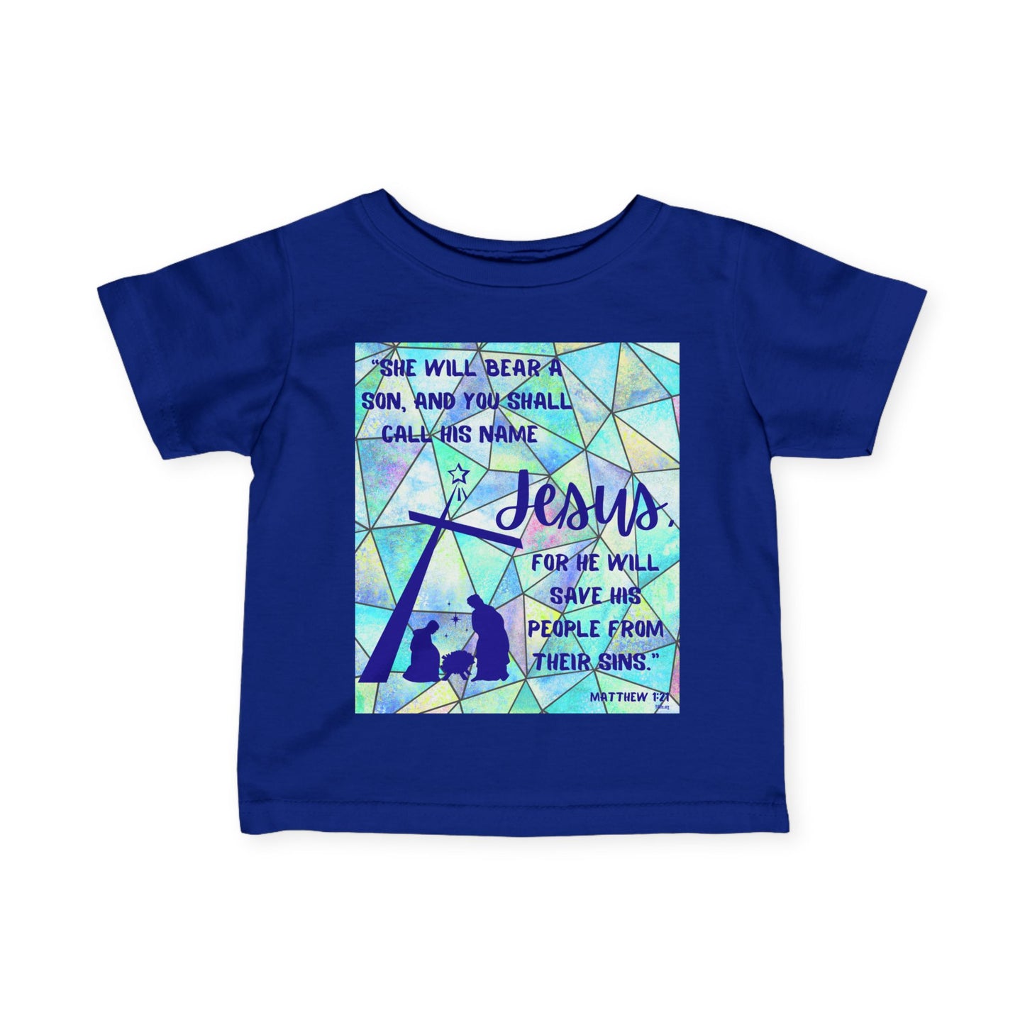 Matthew 1:21 Infant Short Sleeve Tee