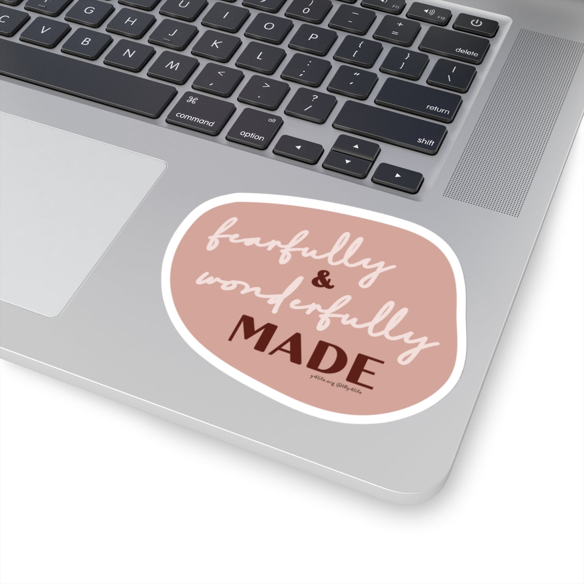 Fearfully & Wonderfully Made Pink Kiss-Cut Sticker