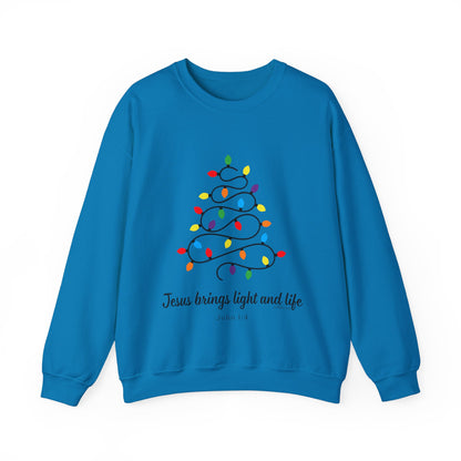 Jesus Brings Life and Light Crewneck Sweatshirt