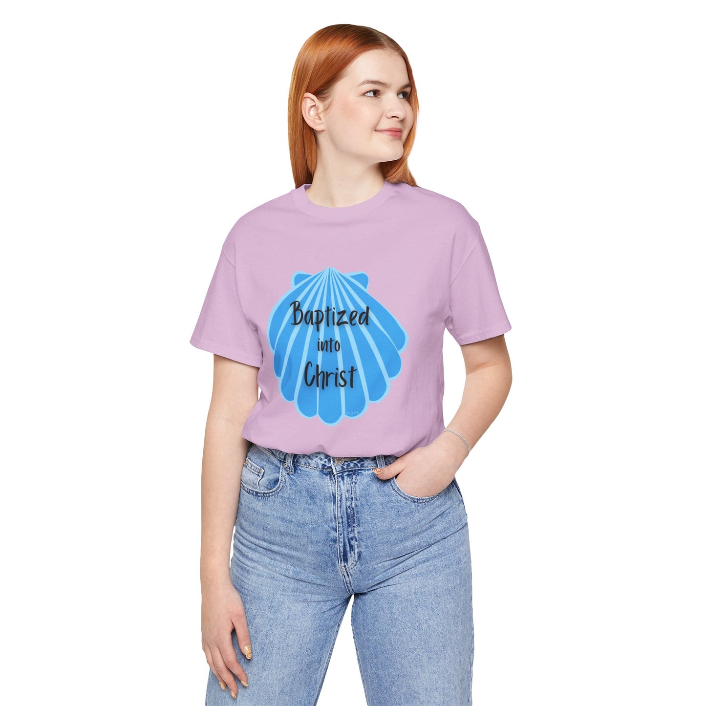 "Baptized into Christ" Unisex Jersey Short Sleeve Tee