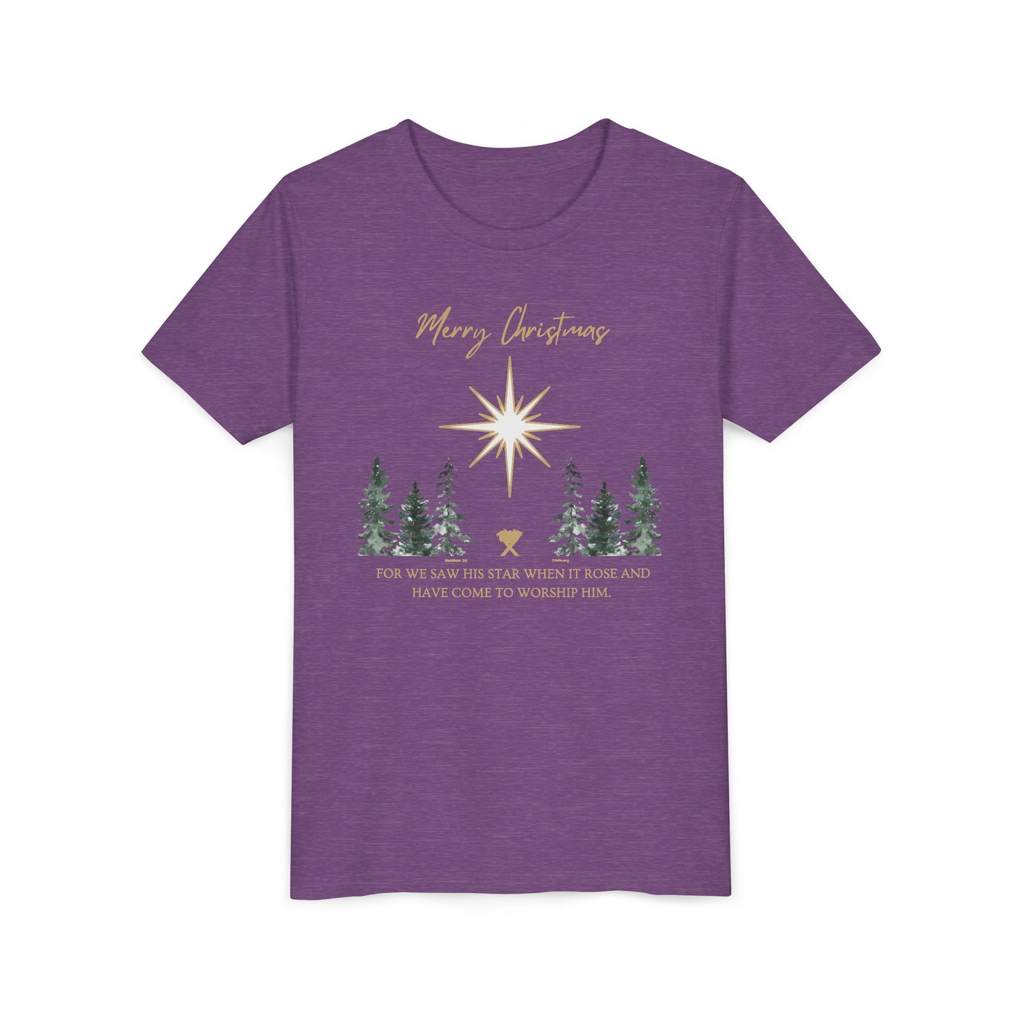 Merry Christmas Youth Short Sleeve Tee