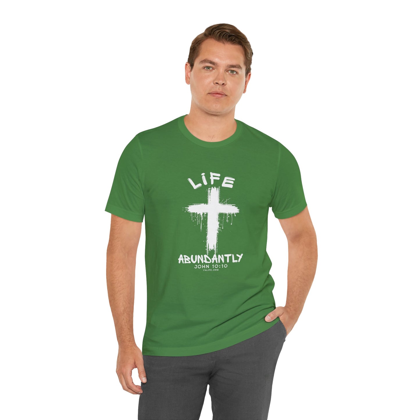 Life Abundantly Single Color Short Sleeve Tee