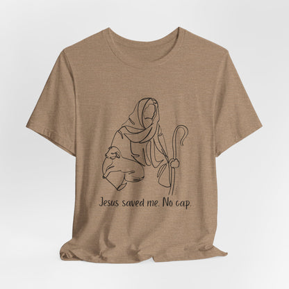 "Jesus Saved Me" Unisex Jersey Short Sleeve Tee