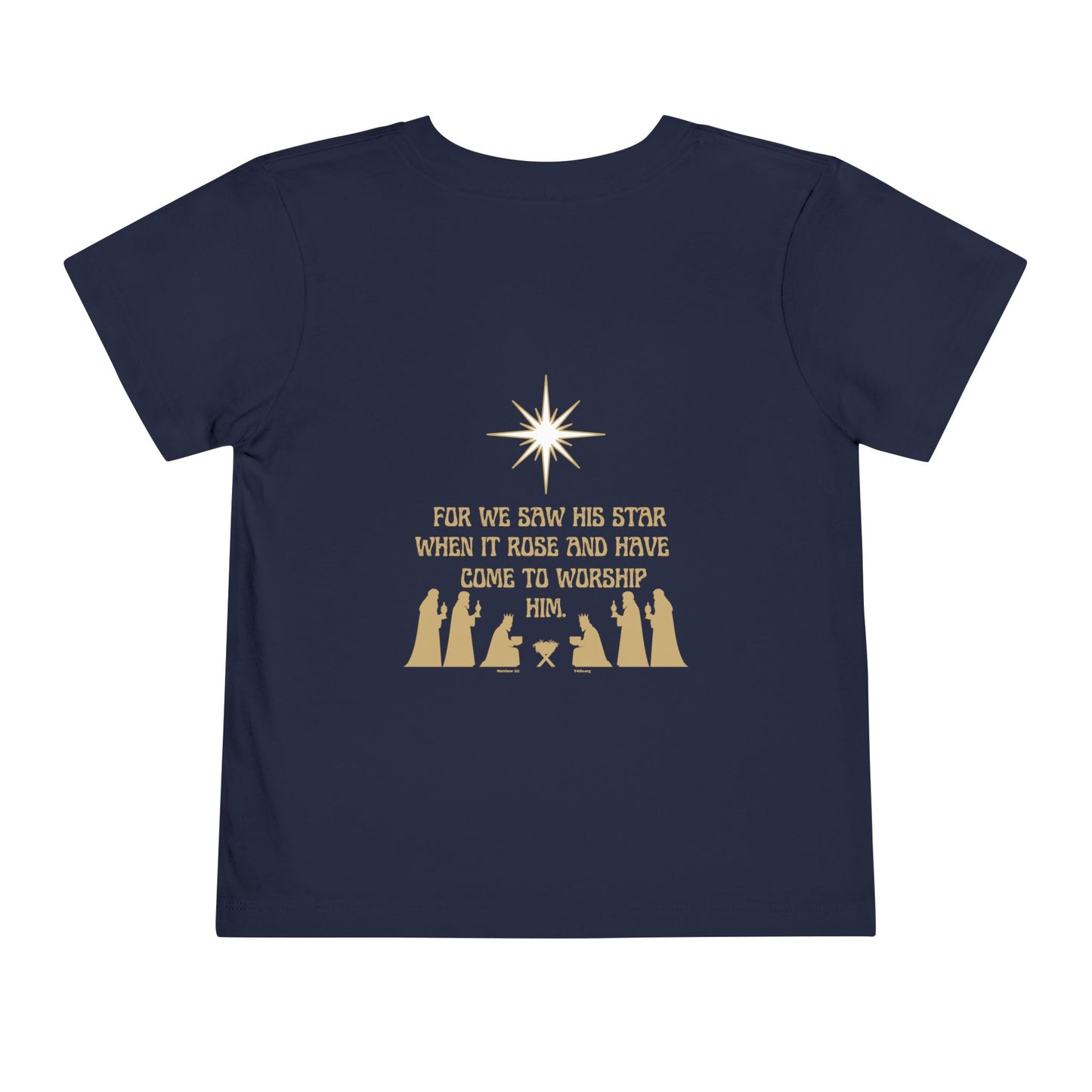 For We Saw His Star Toddler Short Sleeve Tee
