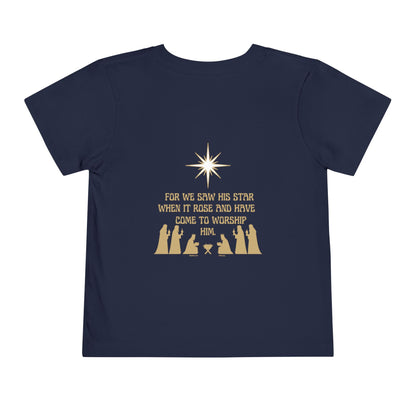 For We Saw His Star Toddler Short Sleeve Tee