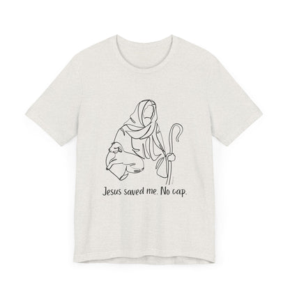"Jesus Saved Me" Unisex Jersey Short Sleeve Tee