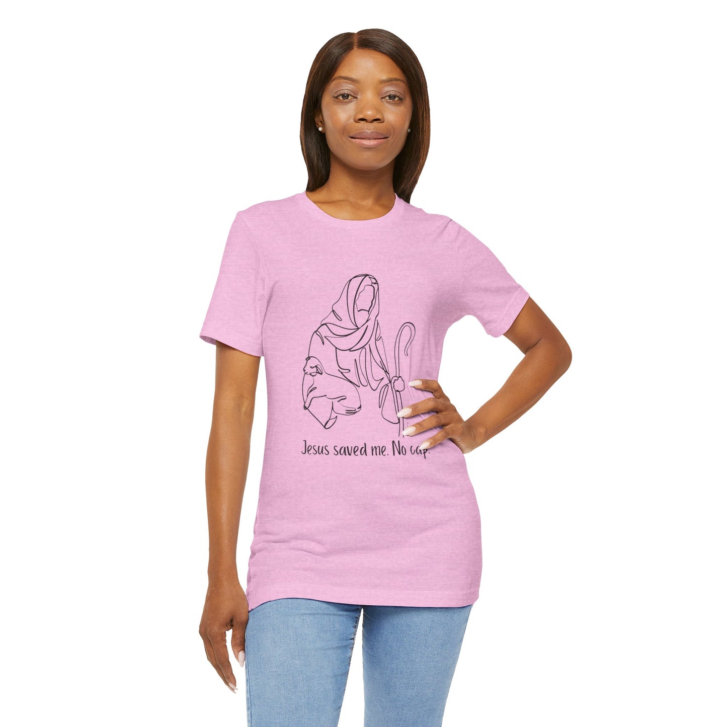 "Jesus Saved Me" Unisex Jersey Short Sleeve Tee