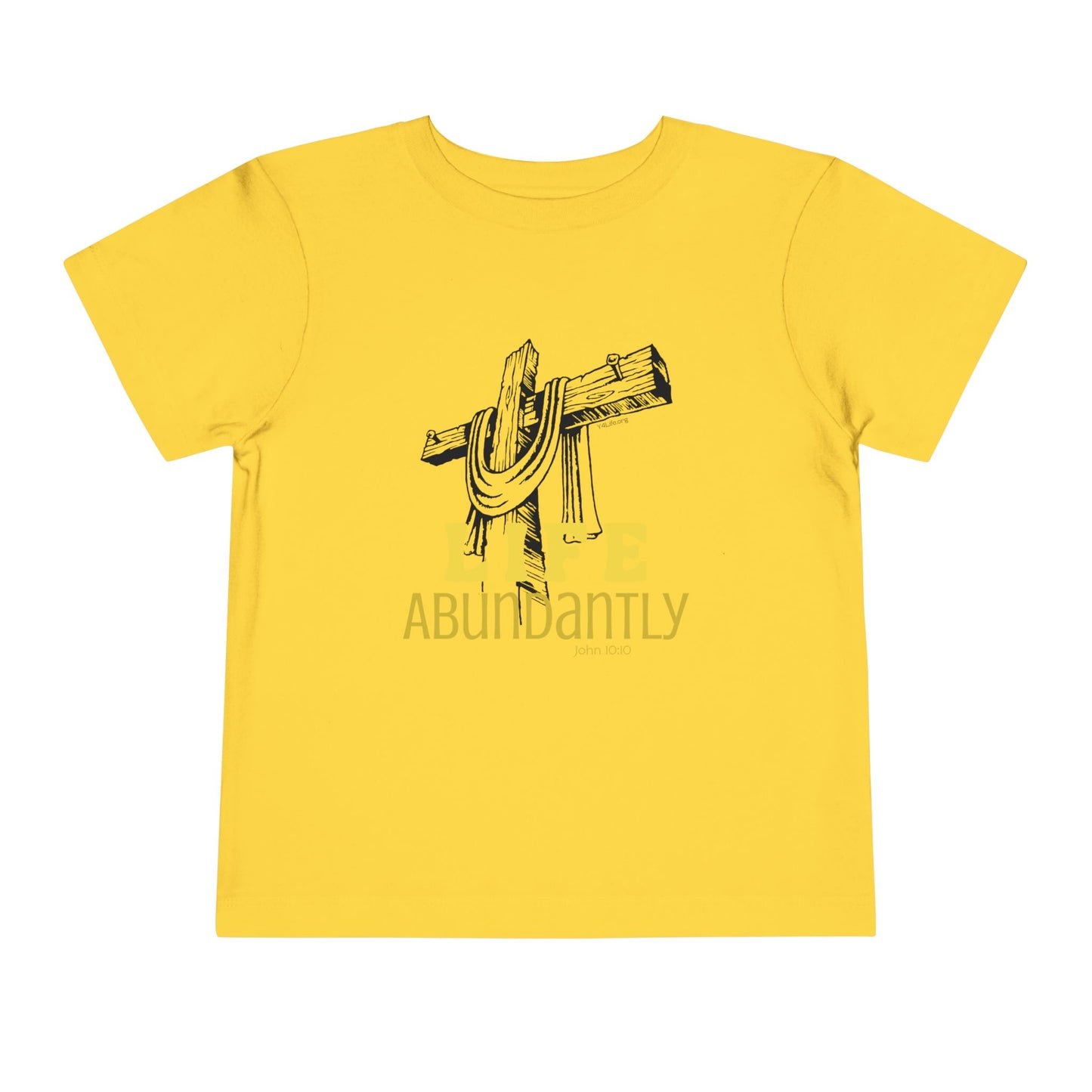 Life Abundantly Monochrome Toddler Short Sleeve Tee