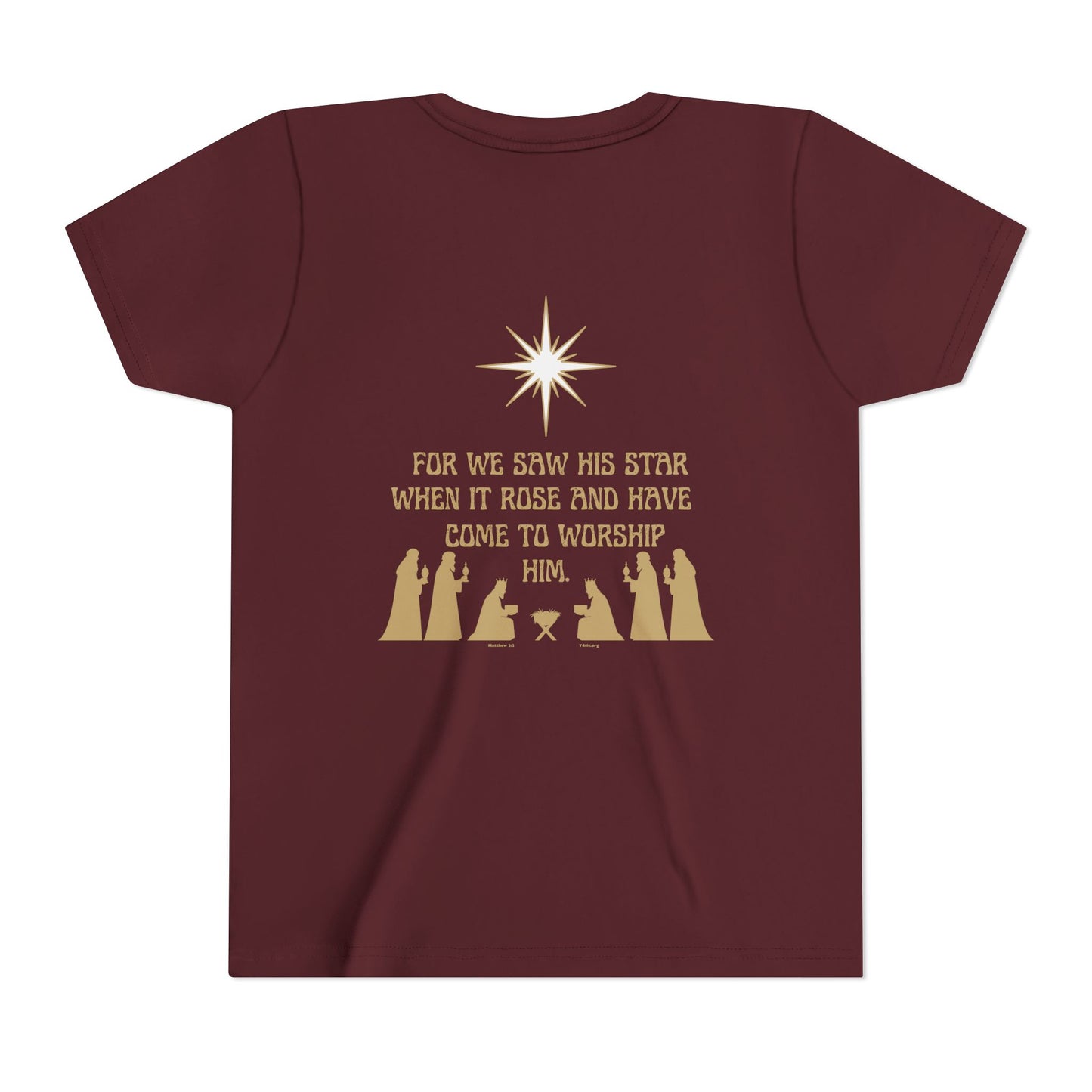 For We Saw His Star Youth Short Sleeve Tee