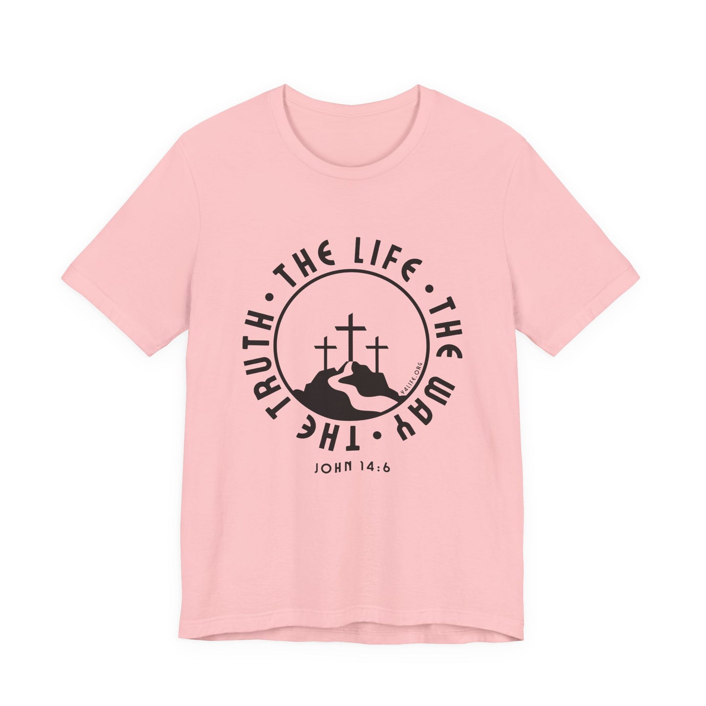 John 14:6 Single Color Short Sleeve Tee