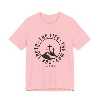 John 14:6 Single Color Short Sleeve Tee