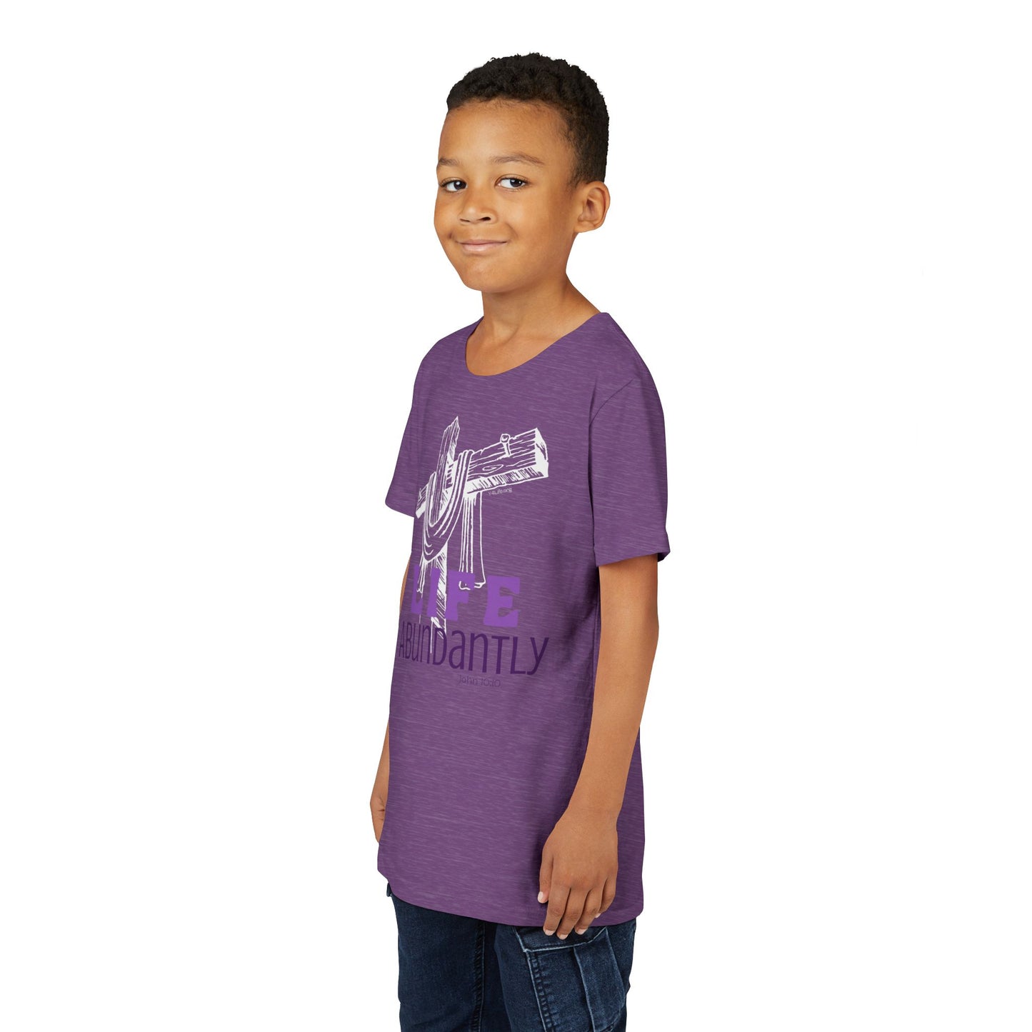 Life Abundantly Monochrome Youth Short Sleeve Tee