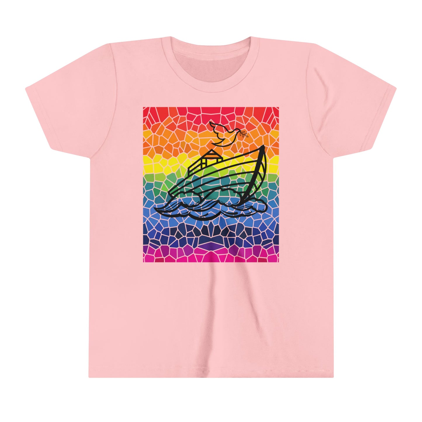 Noah's Ark Stained Glass Youth Short Sleeve Tee