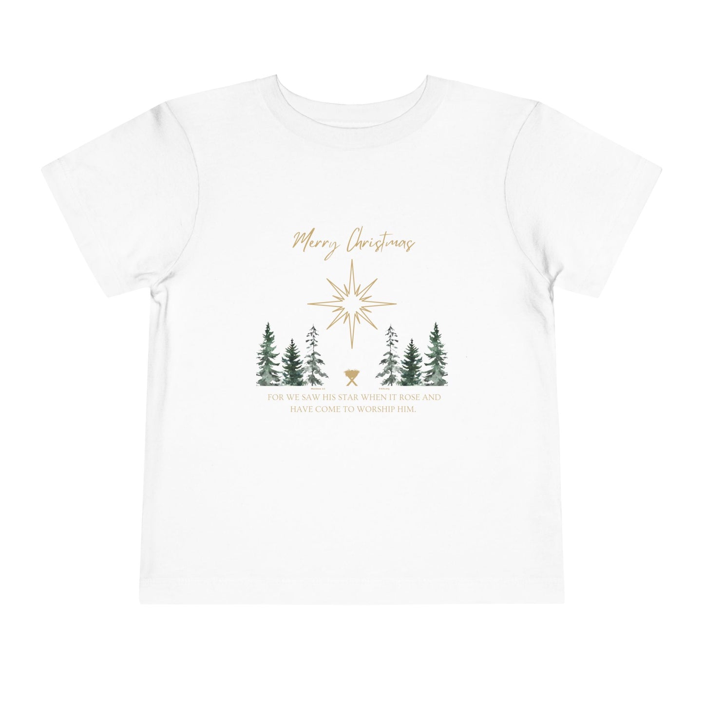Merry Christmas Toddler Short Sleeve Tee