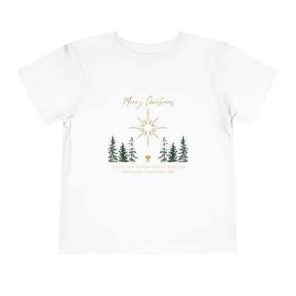 Merry Christmas Toddler Short Sleeve Tee