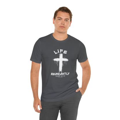 Life Abundantly Single Color Short Sleeve Tee