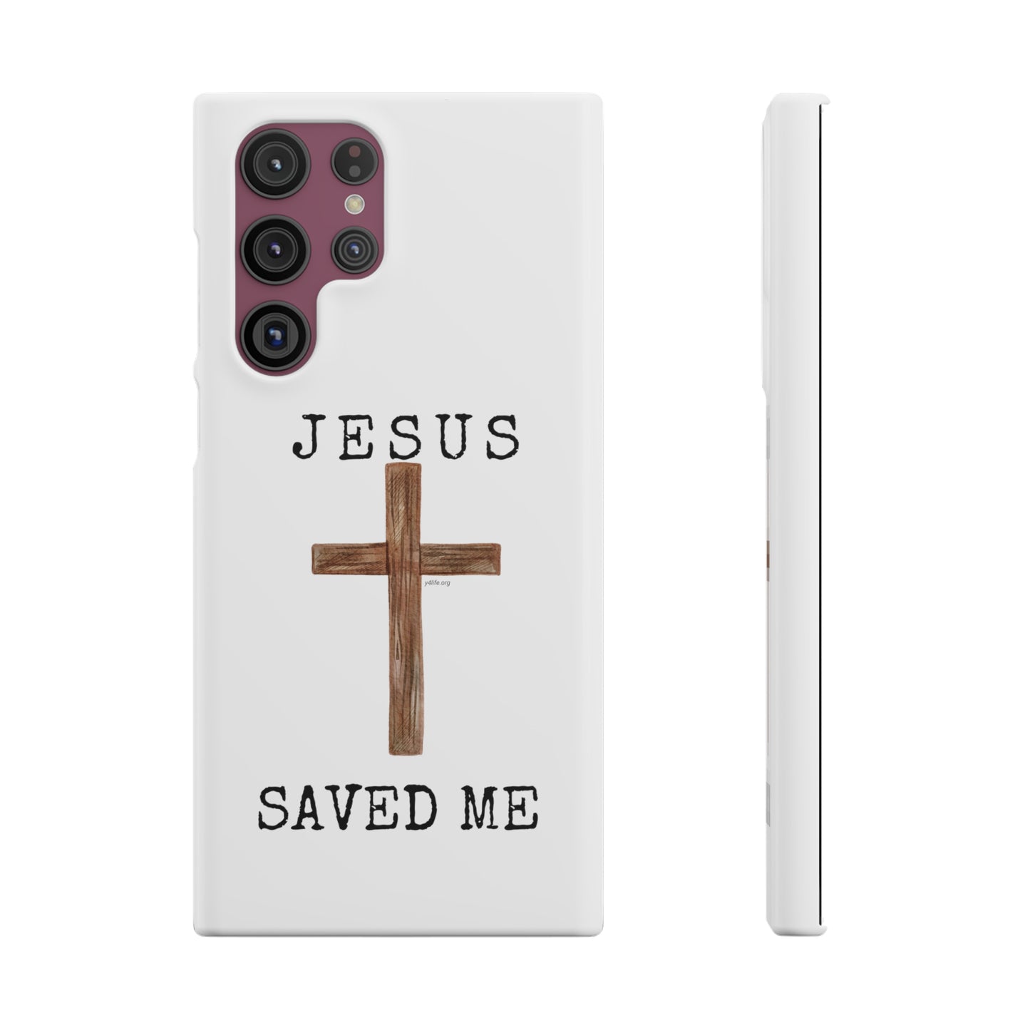 Jesus Saved Me Snap Cases