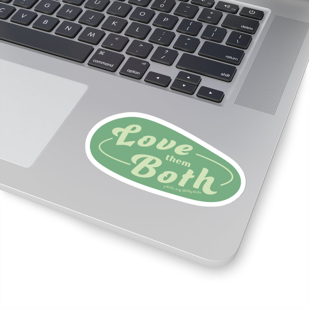 Love Them Both Green Kiss-Cut Sticker