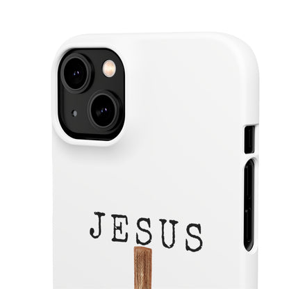 Jesus Saved Me Snap Cases