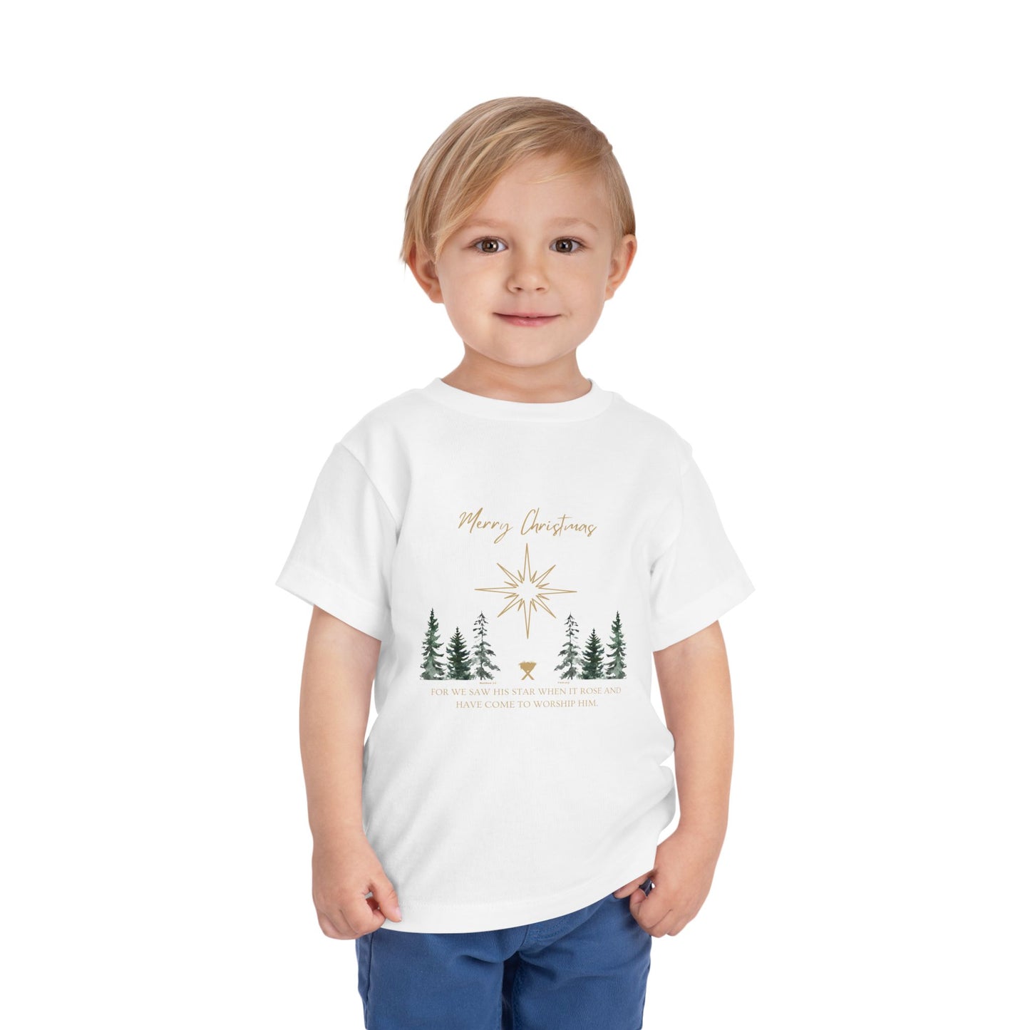 Merry Christmas Toddler Short Sleeve Tee