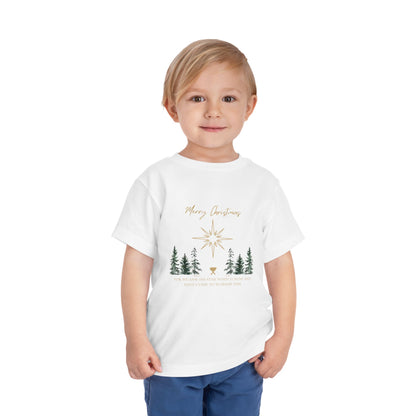 Merry Christmas Toddler Short Sleeve Tee