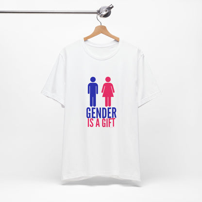 "Gender is a Gift" (full bodies) Unisex Jersey Short Sleeve Tee