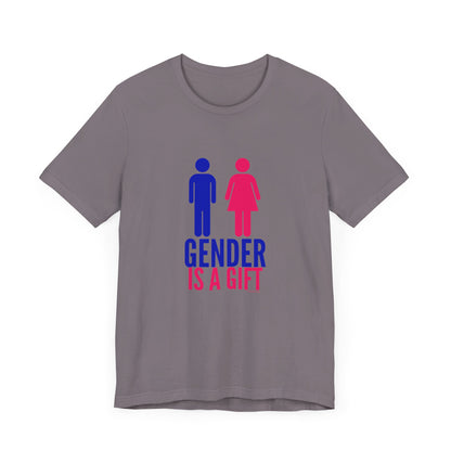 "Gender is a Gift" (full bodies) Unisex Jersey Short Sleeve Tee