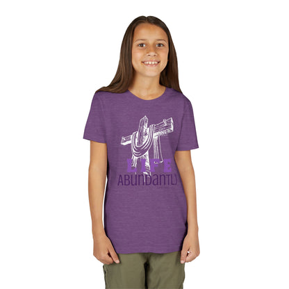 Life Abundantly Monochrome Youth Short Sleeve Tee