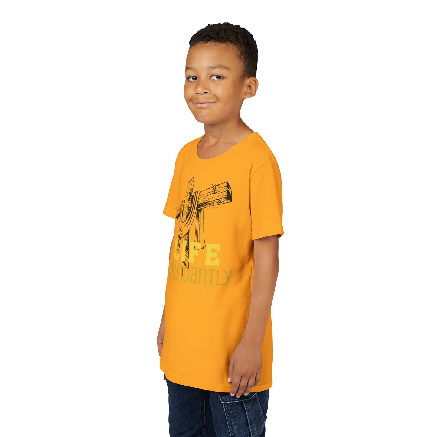 Life Abundantly Monochrome Youth Short Sleeve Tee