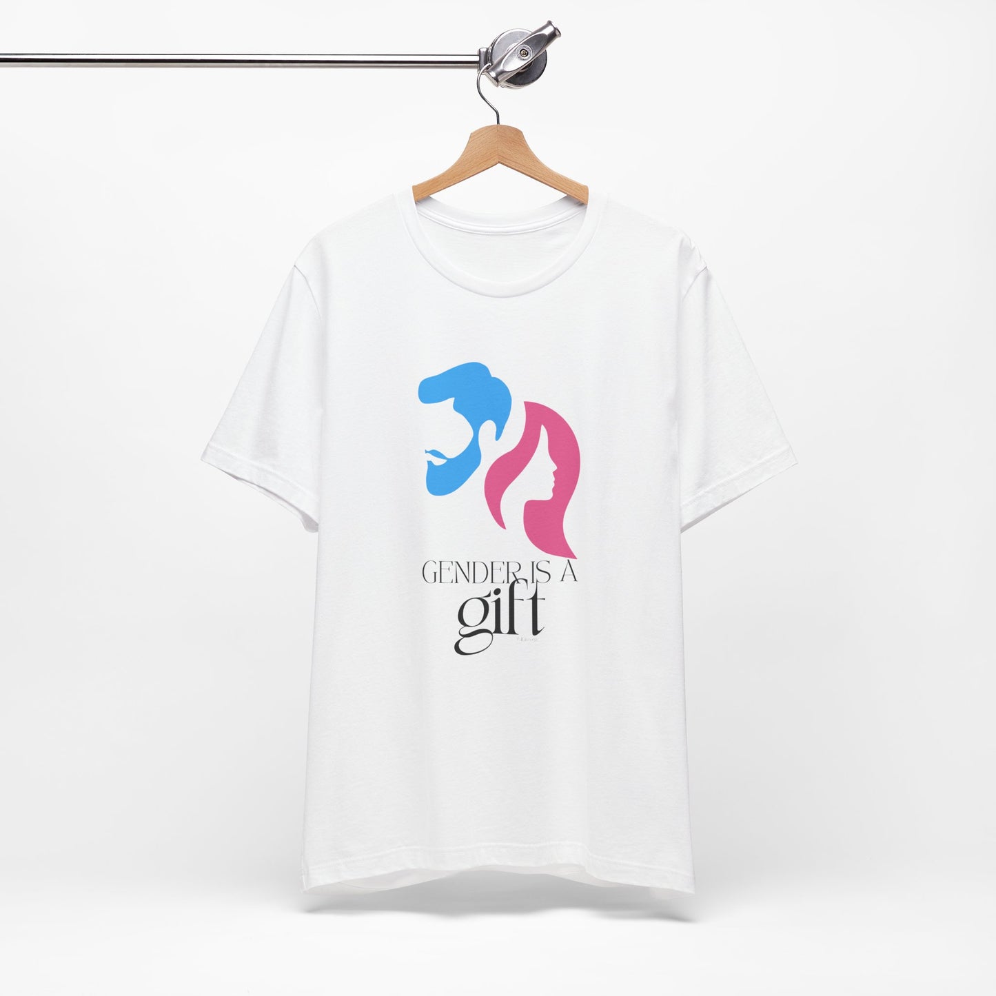 "Gender is a Gift" (faces) Unisex Jersey Short Sleeve Tee