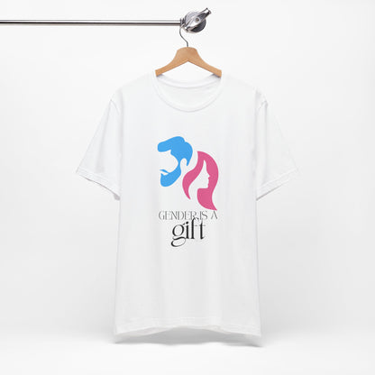 "Gender is a Gift" (faces) Unisex Jersey Short Sleeve Tee