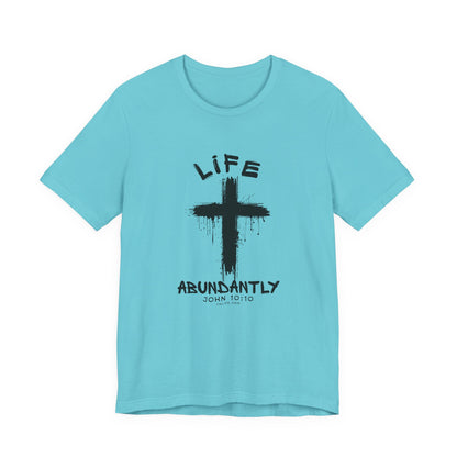 Life Abundantly Single Color Short Sleeve Tee