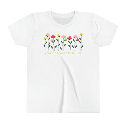 Flower Made 4 Life Youth Short Sleeve Tee