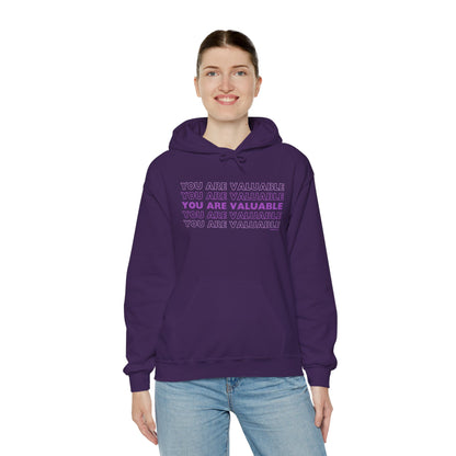 You Are Valuable Hooded Sweatshirt