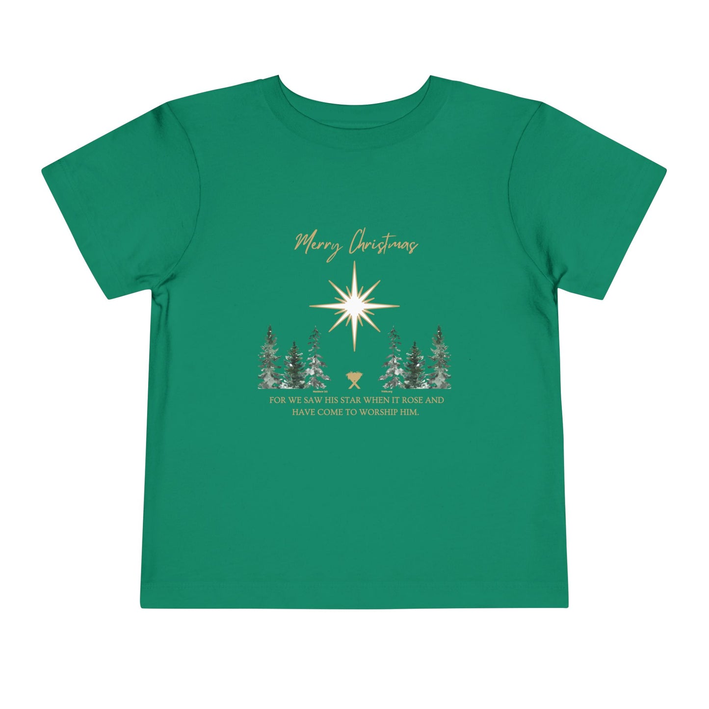 Merry Christmas Toddler Short Sleeve Tee